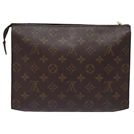 Louis Vuitton-LOUIS VUITTON Monogram Poche Toilette 26 Pouch M47542 LV Auth 77865-Monogram