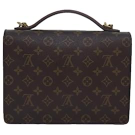 Louis Vuitton-LOUIS VUITTON Monogram Monceau Hand Bag 2way M51185 LV Auth 78129-Monogram