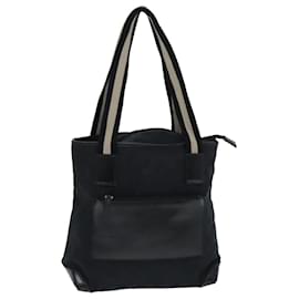 Gucci-GUCCI GG Canvas Tote Bag Black 019 0402 Auth ac3090-Black