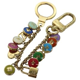 Louis Vuitton-LOUIS VUITTON Monogram Porte Cles Chainne Pastilles Charm M66172 LV Auth kk245-Golden