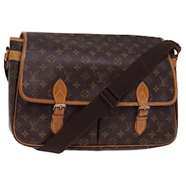 Louis Vuitton-LOUIS VUITTON Monogram Gibeciere GM Schultertasche M42246 LV Auth bs15294-Monogramm