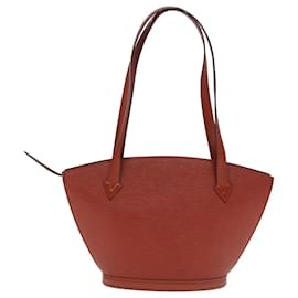 Louis Vuitton-LOUIS VUITTON Epi Saint Jacques Powanie Long Sac à Main Marron M52333 Auth 77599-Marron