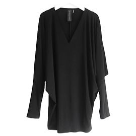 Norma Kamali batwing sleeve top Black