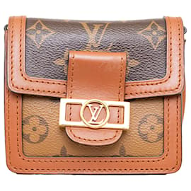 Louis Vuitton-Louis Vuitton Micro Dauphine Zwei-Wege-Tasche-Braun