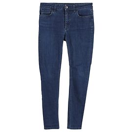 Dolce & Gabbana Back Logo Plaque Skinny Jeans in Blue Cotton Denim Blue