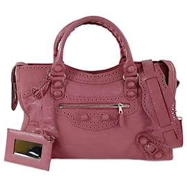 Balenciaga-Balenciaga City shoulder bag in pink leather-Pink