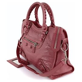 Balenciaga-Balenciaga City shoulder bag in pink leather-Pink