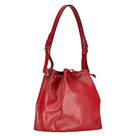 Louis Vuitton-Louis Vuitton Epi Petit Noe Leather Shoulder Bag M59017 in Very Good Condition-Red