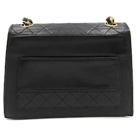 Chanel-Chanel CC Chain Shoulder Bag Leather Shoulder Bag 1819001 in Very Good Condition-Black