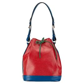 Louis Vuitton-Sac à bandoulière Louis Vuitton Epi Noe Tricolore M44084 en cuir en bon état-Rouge