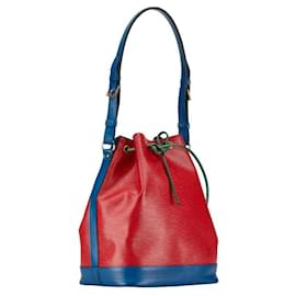 Louis Vuitton-Sac à bandoulière Louis Vuitton Epi Noe Tricolore M44084 en cuir en bon état-Rouge