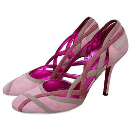 Rosa Schuhe Emanuel Ungaro Paris, rosa Schuhe mit Absatz y2k Pink Fuschia