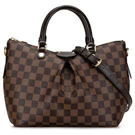 Louis Vuitton-Louis Vuitton Braun Damier Ébène Siena PM-Braun