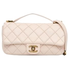 Chanel-BORSO CROSSBODY IN PELLE CLASSICO/ATEMPORALE-Beige