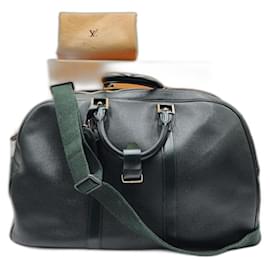 Louis Vuitton-Louis Vuitton Taiga Leather Kendall Boston Keepall Bag-Dark green