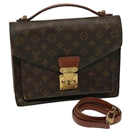 Louis Vuitton-LOUIS VUITTON Monogramm Monceau 2-Wege Handtasche M51185 LV Auth 77587-Monogramm