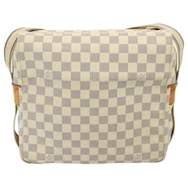 Louis Vuitton-LOUIS VUITTON Schultertasche Damier Azur Naviglio N51189 LV Auth 74285-Andere