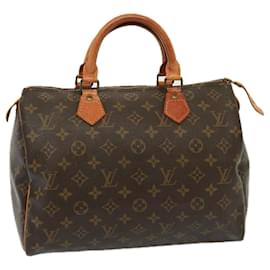 Louis Vuitton-LOUIS VUITTON Handtasche Monogram Speedy 30 M41526 LV Auth mr220-Monogramm