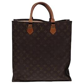 Louis Vuitton-LOUIS VUITTON Monogram Sac Plat Hand Bag M51140 LV Auth 78066-Monogram