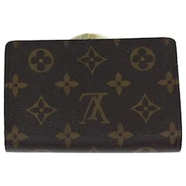 Louis Vuitton-LOUIS VUITTON Monogram Porte Monnaie Billets Viennois Wallet M61663 Auth yk12877-Monogram