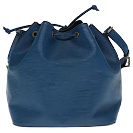 Louis Vuitton-LOUIS VUITTON Epi Petit Noe Schultertasche Blau M44105 LV Auth 77897-Blau