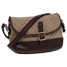 Louis Vuitton-LOUIS VUITTON Monogram Mini Belanger Schultertasche Rot M92171 LV Auth 77880-Rot