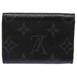 Louis Vuitton-LOUIS VUITTON Kompakte Entdeckungs-Geldbörse Monogram Eclipse M67630 LV Auth 77441-Monogramm