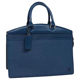 Louis Vuitton-LOUIS VUITTON Epi Riviera Handtasche Blau M48185 LV Auth 77903-Blau