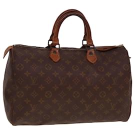 Louis Vuitton-LOUIS VUITTON Monogram Speedy 35 Hand Bag M41524 LV Auth 78733-Monogram