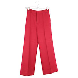 See by Chloé Gerade Baumwollhose Rot