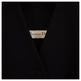Dior-Christian Dior Tailored Embellished Jacket in Black Wool-Black
