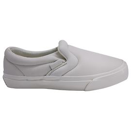 Vans x Proenza Schouler Puffy Slip-On en cuir blanc Blanc Écru