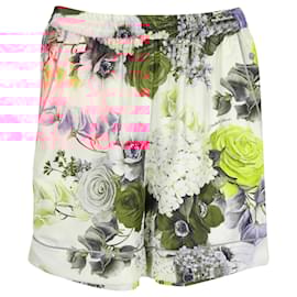 Dolce & Gabbana-Dolce & Gabbana Elasticated Shorts in Floral Print Silk-Other