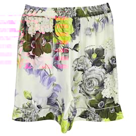 Dolce & Gabbana-Dolce & Gabbana Elasticated Shorts in Floral Print Silk-Other