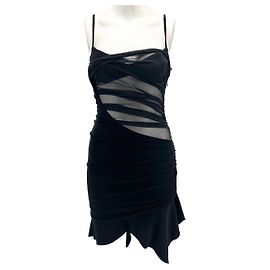 Thierry Mugler MUGLER Vestidos T.FR 36 Viscosa Negro