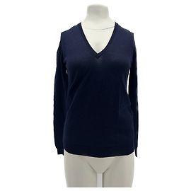 ZARA Malha T.Internacional S Lã Azul marinho