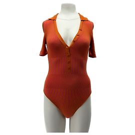 JACQUEMUS  Tops T.FR 36 Viscose Laranja