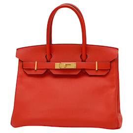 Hermès-Hermès Birkin 30-Red