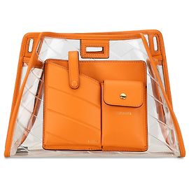 Fendi Arancione Piccolo PVC Peekaboo Defender Arancione