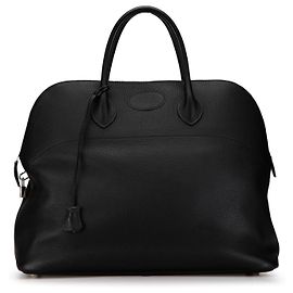 Bolide 45 in Pelle Clémence Nera di Hermès Nero