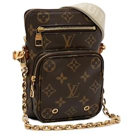 Louis Vuitton-Louis Vuitton Brown Monogram Utility Phone Sleeve-Brown