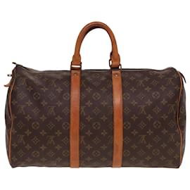 Louis Vuitton-LOUIS VUITTON Monogram Keepall 45 Boston Tasche M41428 LV Auth am6352-Monogramm