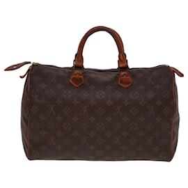 Louis Vuitton-LOUIS VUITTON Monogram Speedy 35 Hand Bag M41524 LV Auth 78735-Monogram