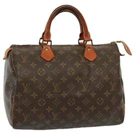 Louis Vuitton-LOUIS VUITTON Monogram Speedy 30 Hand Bag M41526 LV Auth 77606-Monogram