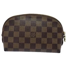 Louis Vuitton-LOUIS VUITTON Damier Ebene Pochette Cosmetic PM Pouch N47516 LV Auth 77993-Other