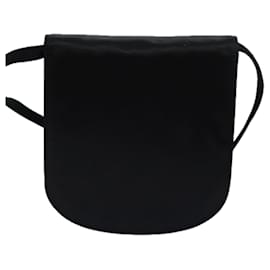 Céline-CELINE Shoulder Bag Nylon Black Auth 77757-Black