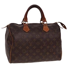 Louis Vuitton-LOUIS VUITTON Monogram Speedy 30 Hand Bag M41526 LV Auth 78071-Monogram