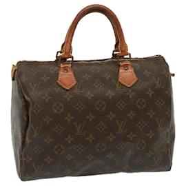 Louis Vuitton-LOUIS VUITTON Monogram Speedy 30 Hand Bag M41526 LV Auth 77535-Monogram