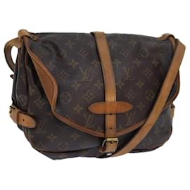 Louis Vuitton-LOUIS VUITTON Monogram Saumur 30 Shoulder Bag M42256 LV Auth 77976-Monogram