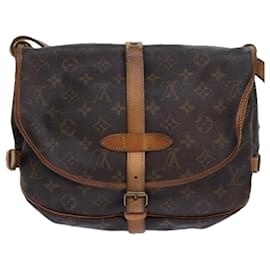 Louis Vuitton-LOUIS VUITTON Schultertasche Monogram Saumur 30 M42256 LV Auth 77976-Monogramm